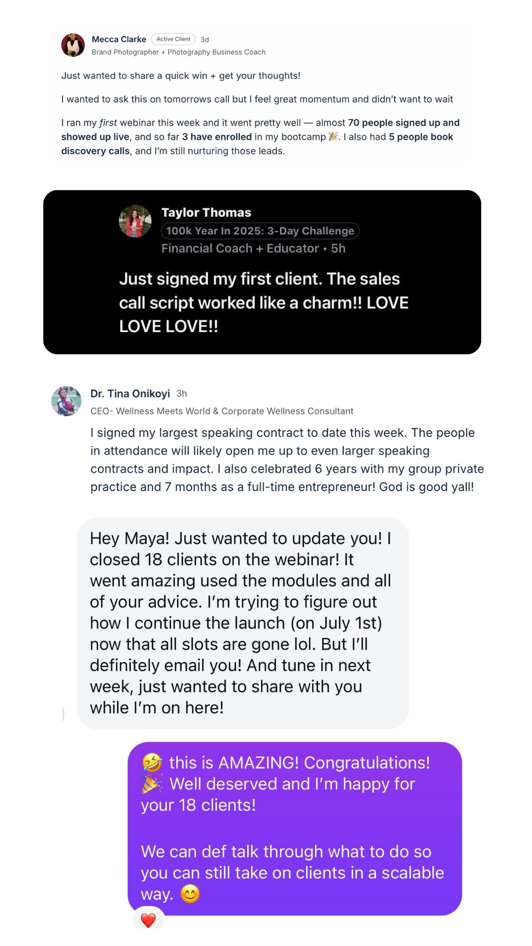 testimonials screenshots-mobile